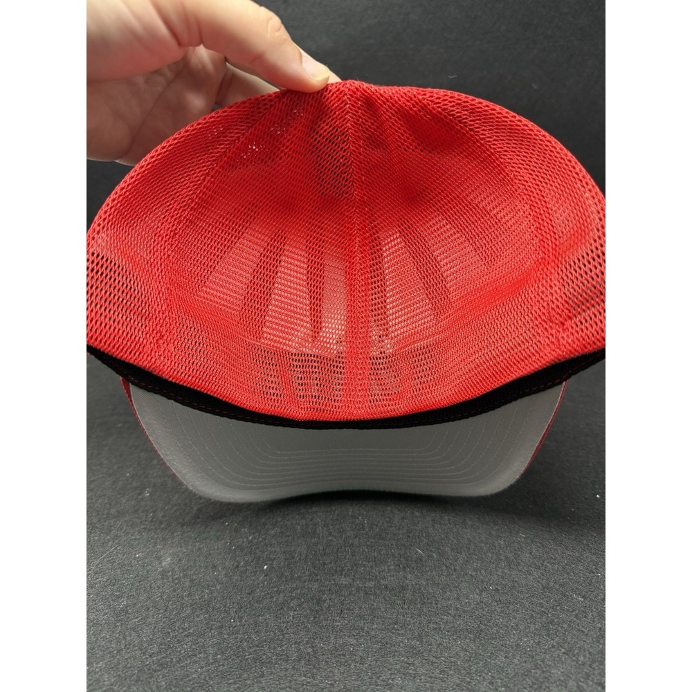 Flexfit Trucker Hat Red Mesh Back Cap L XL Blank Yupoong lot of 6 - Picture 4 of 7